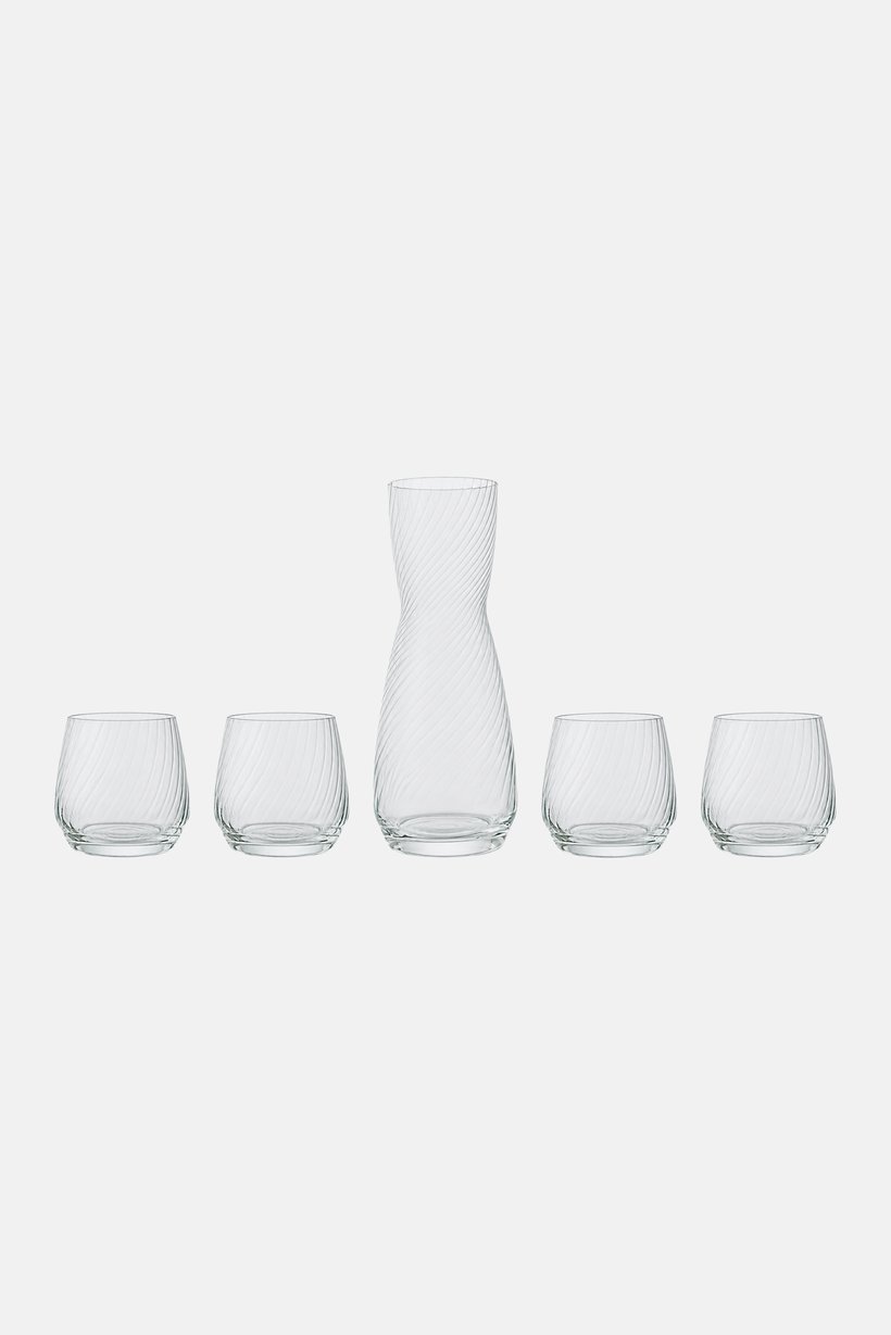 5 Pcs Drinking Glass Set, Transparent
