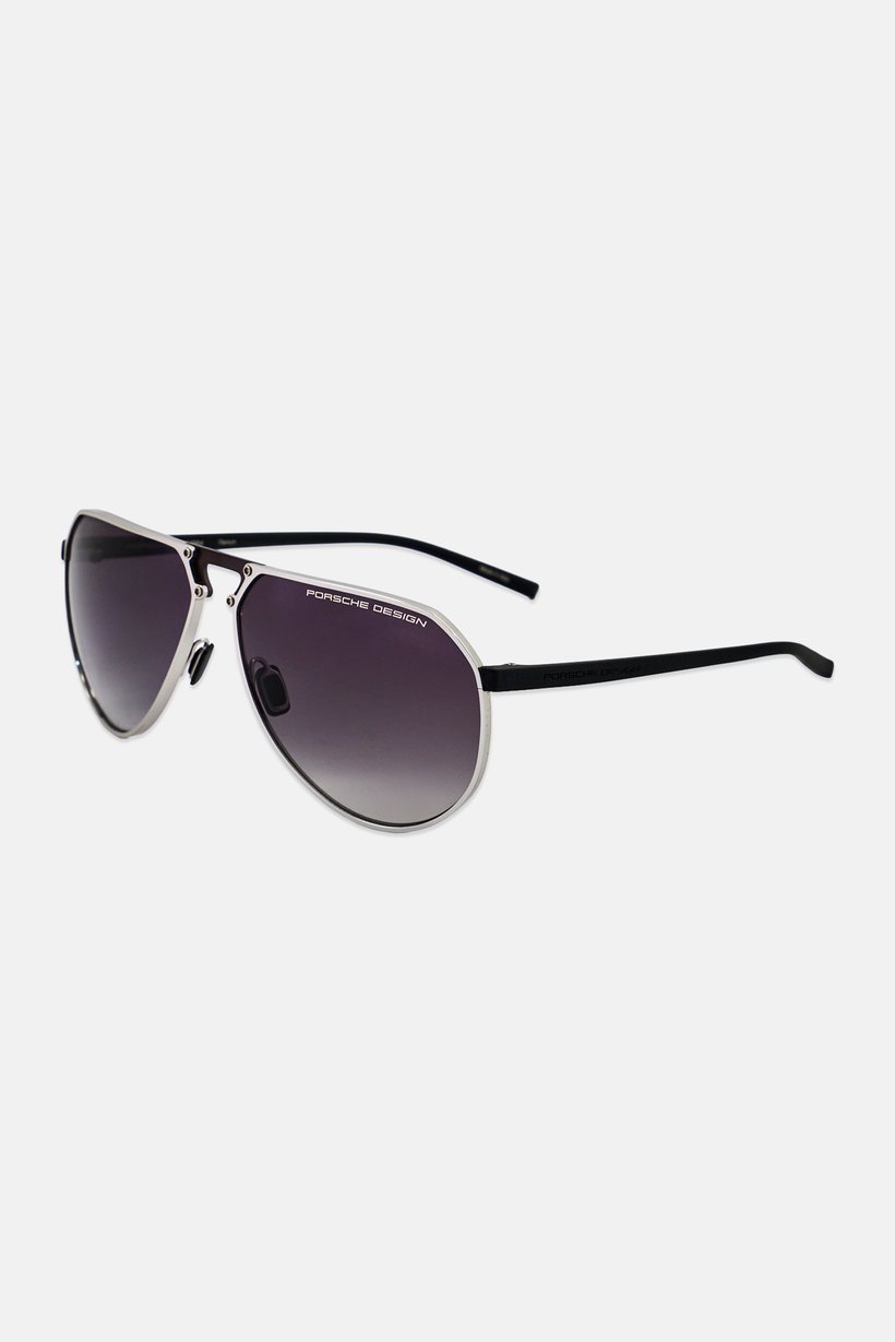 Men P893864B Aviator Sunglasses, Silver