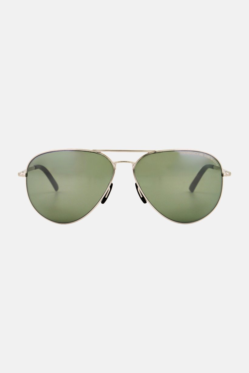 Men P8508 C Aviator Sunglasses, Silver