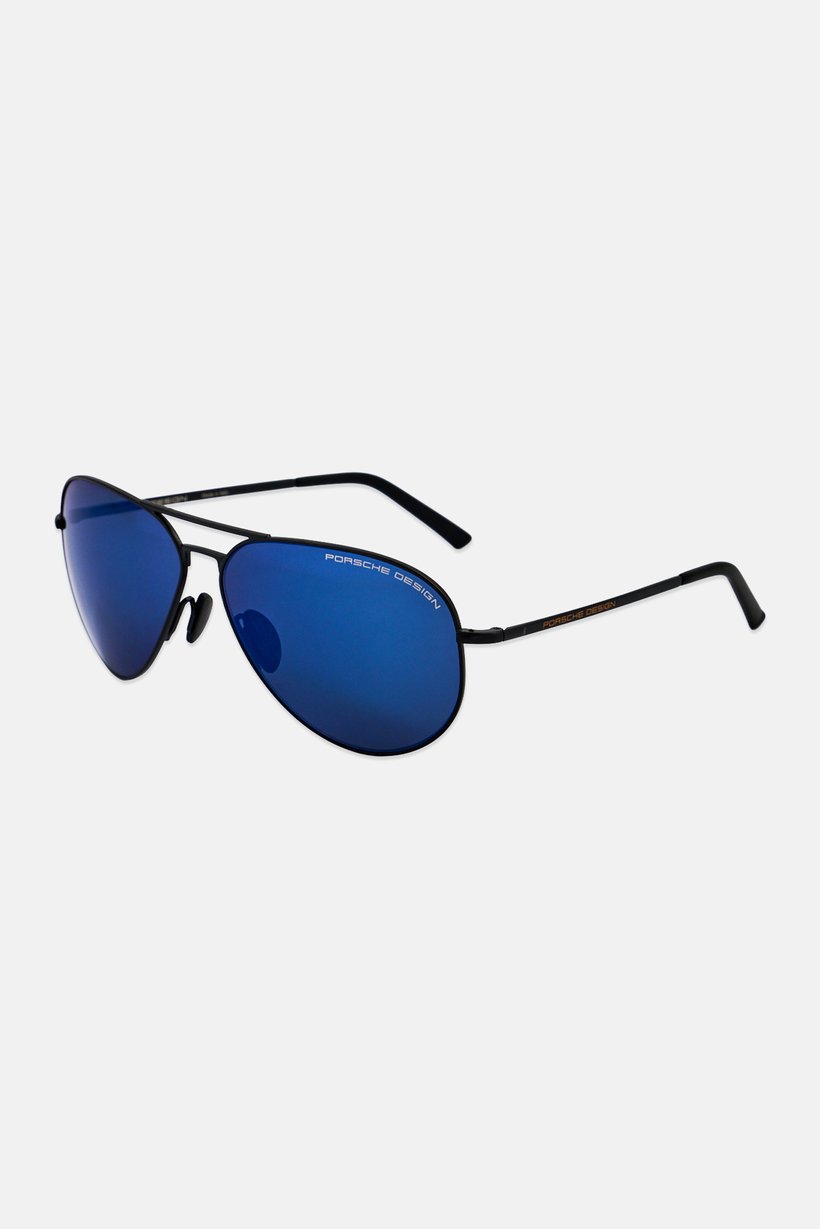 Men P850862P Aviator Sunglasses, Black