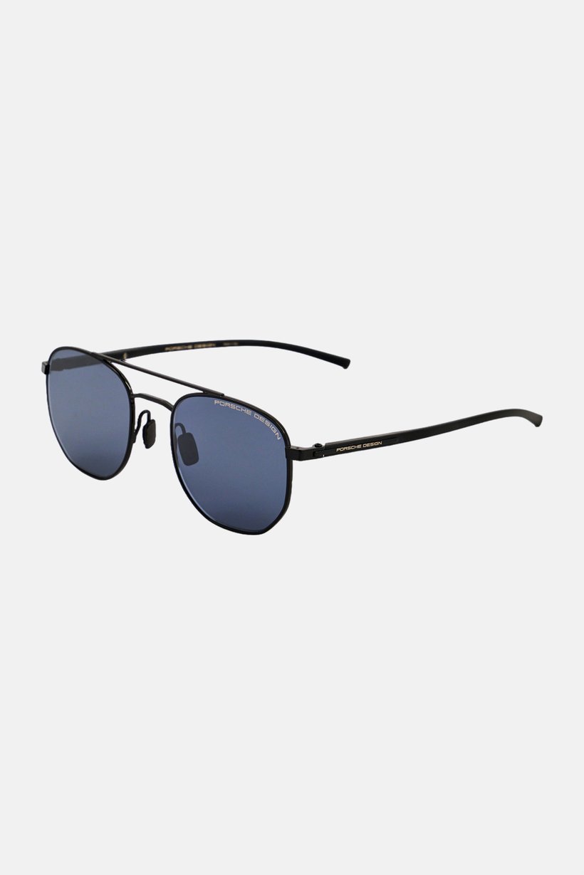 Men P8695 A Round Sunglasses, Black