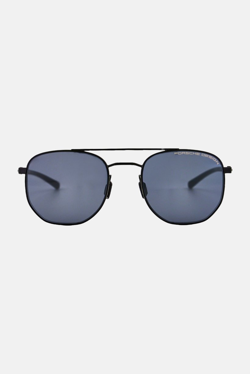 Men P8695 A Round Sunglasses, Black