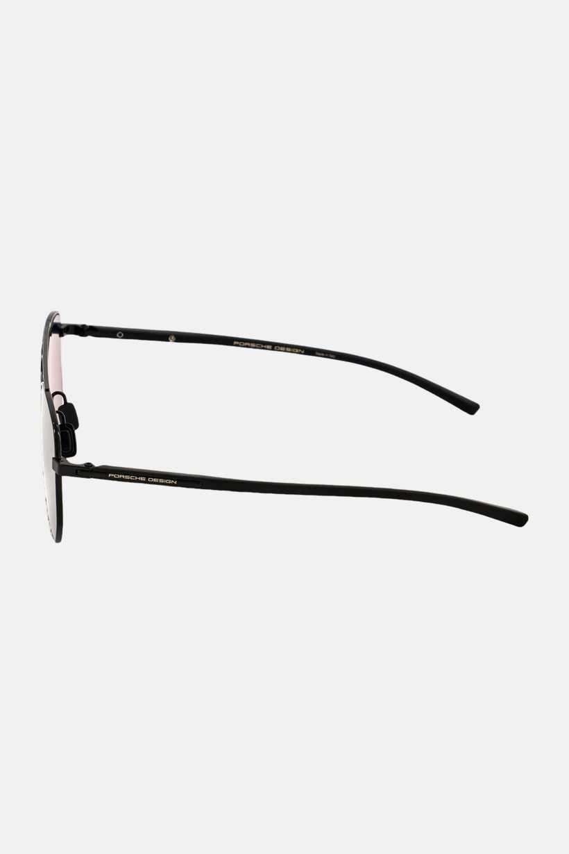 Men P8695 A Round Sunglasses, Black