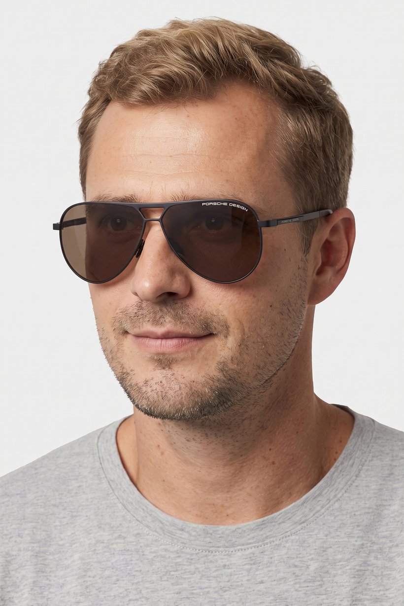 Men P894263A Aviator Sunglasses, Black