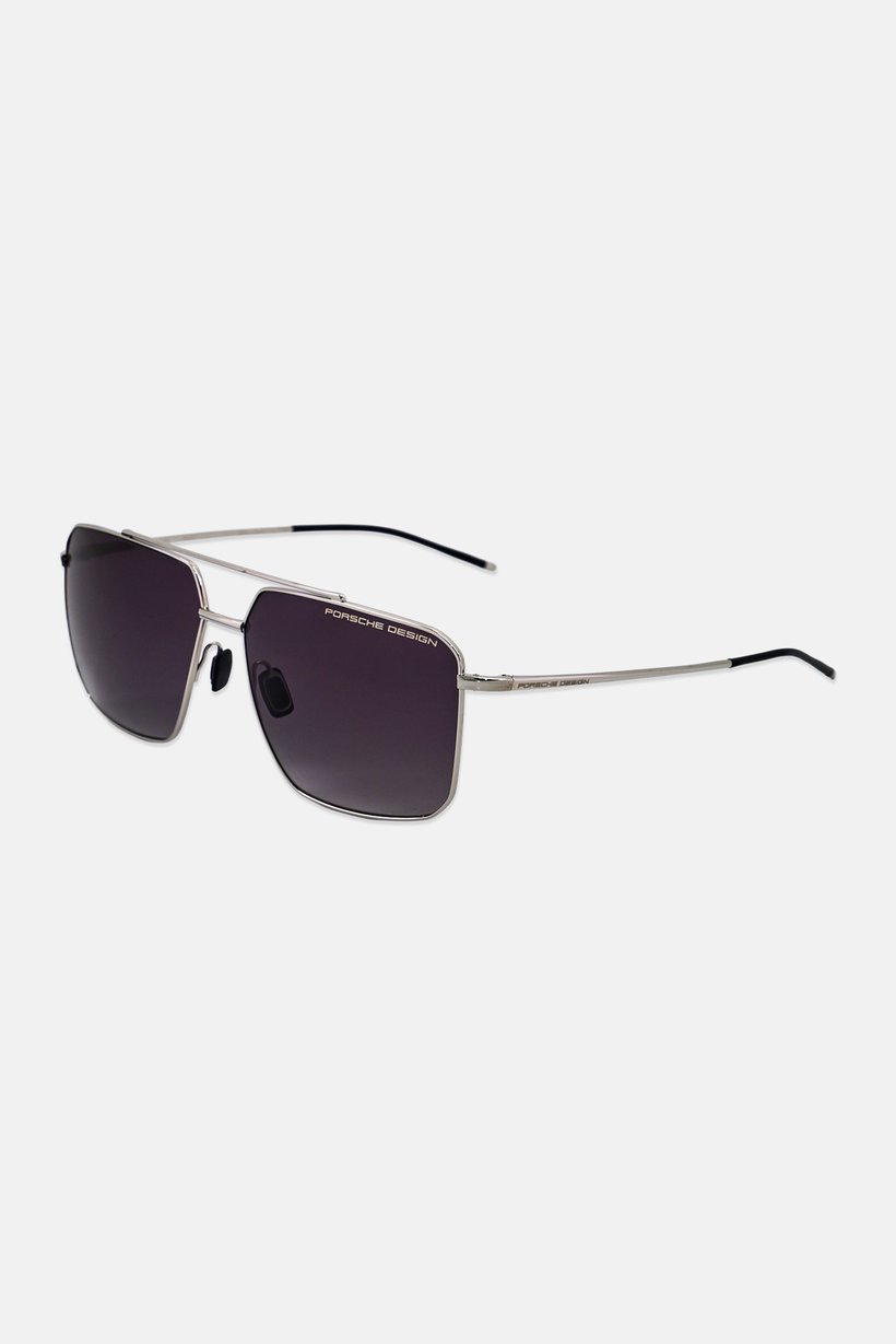 Men P893661D Square Sunglasses, Silver