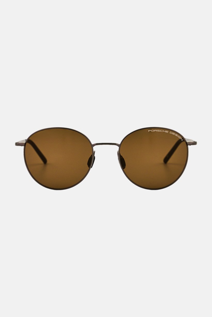 Men P8969 D Round Sunglasses, Grey