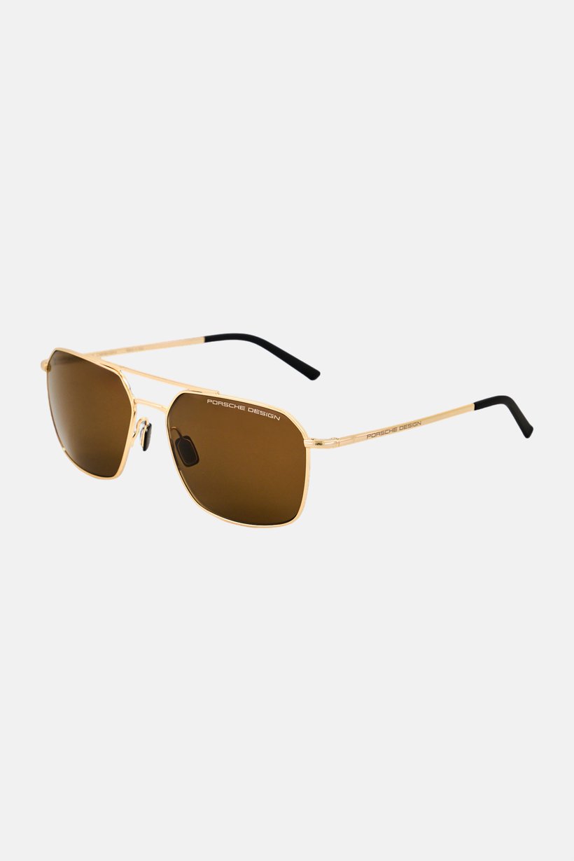 Men P8970 C Square Sunglasses, Silver