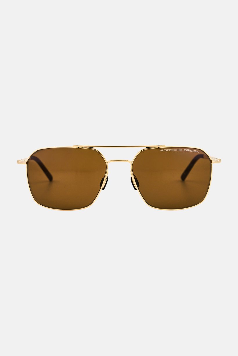 Men P8970 C Square Sunglasses, Silver