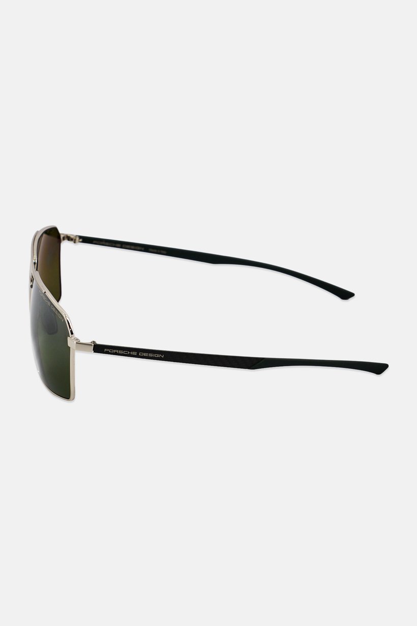 Men P8977 64B417 Rectangular Sunglasses, Silver
