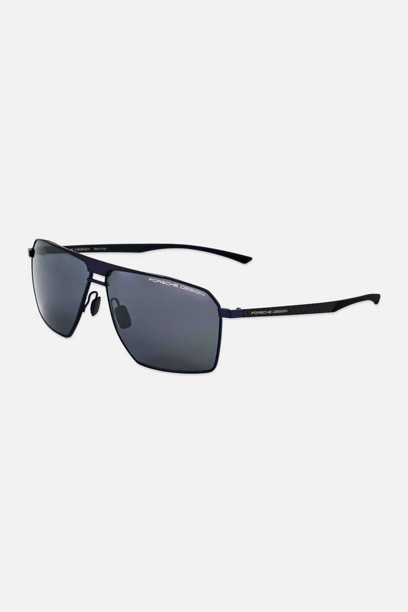 Men P8977 64D388 Rectangular Sunglasses, Black