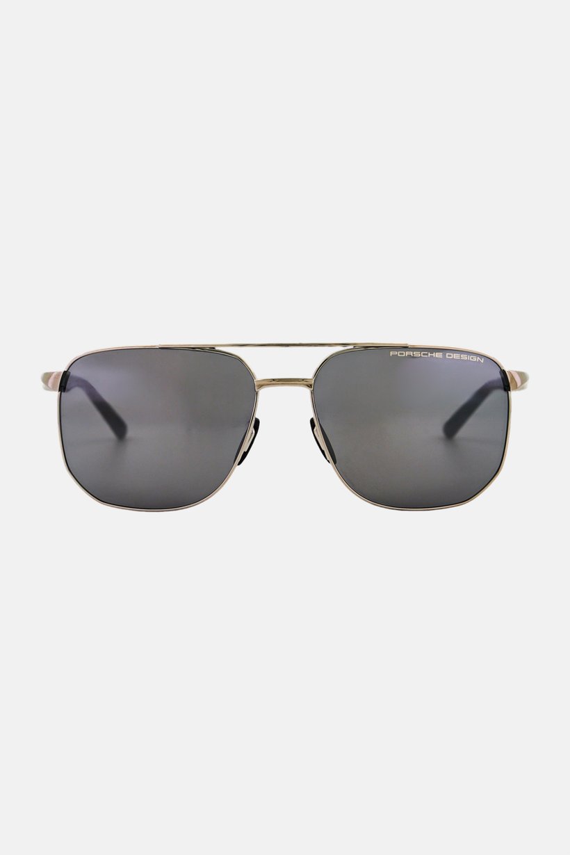 Men P8984 Square Sunglasses, Silver