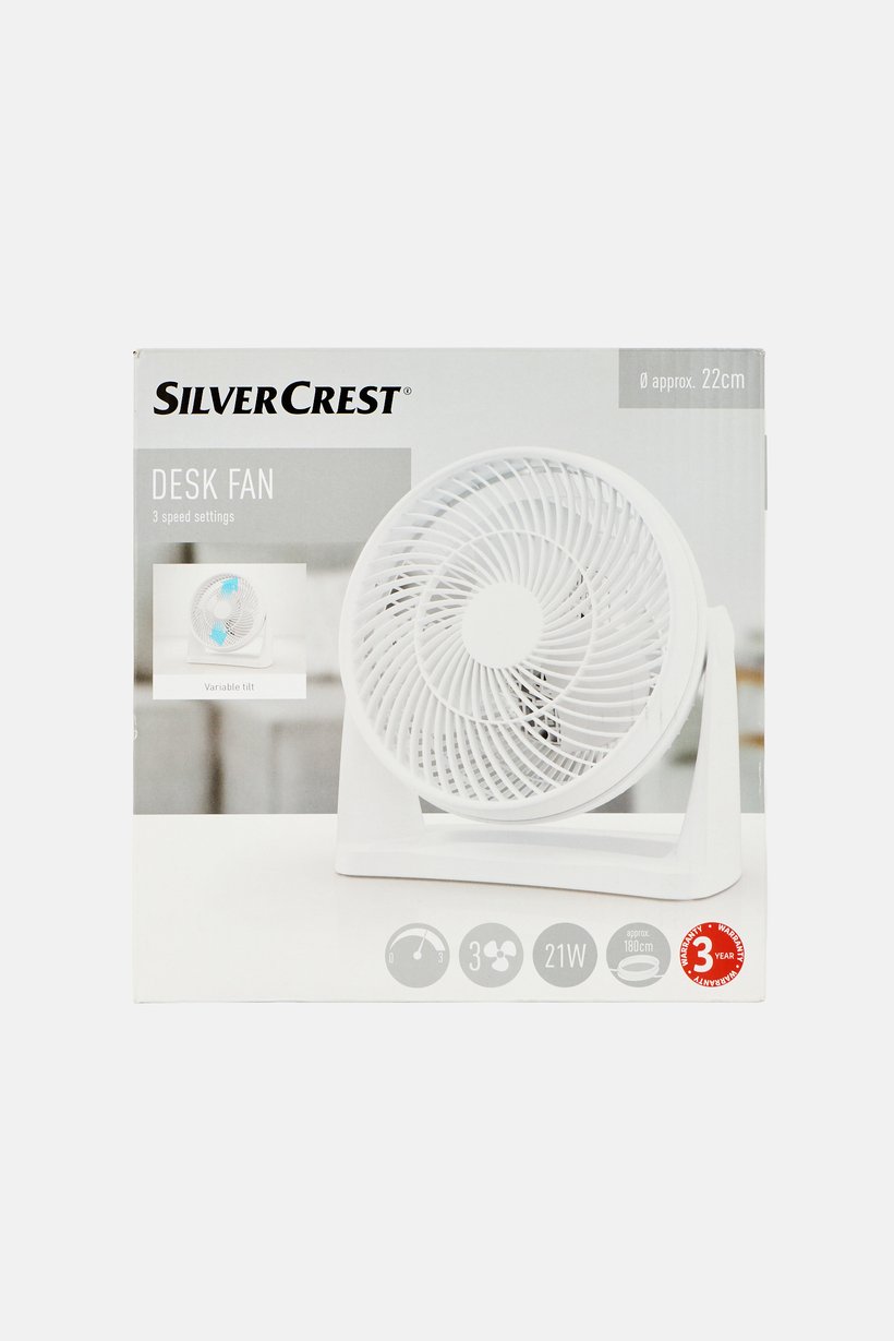 Desk Fan, White