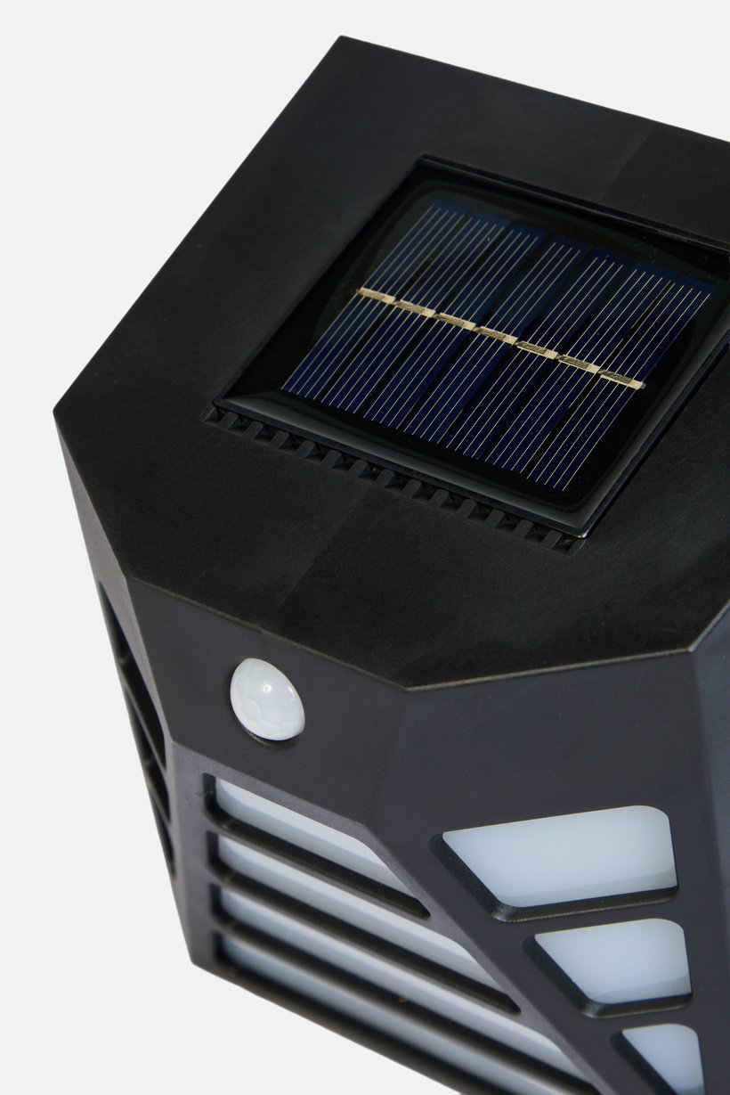 LED Solar Wall Light, Black