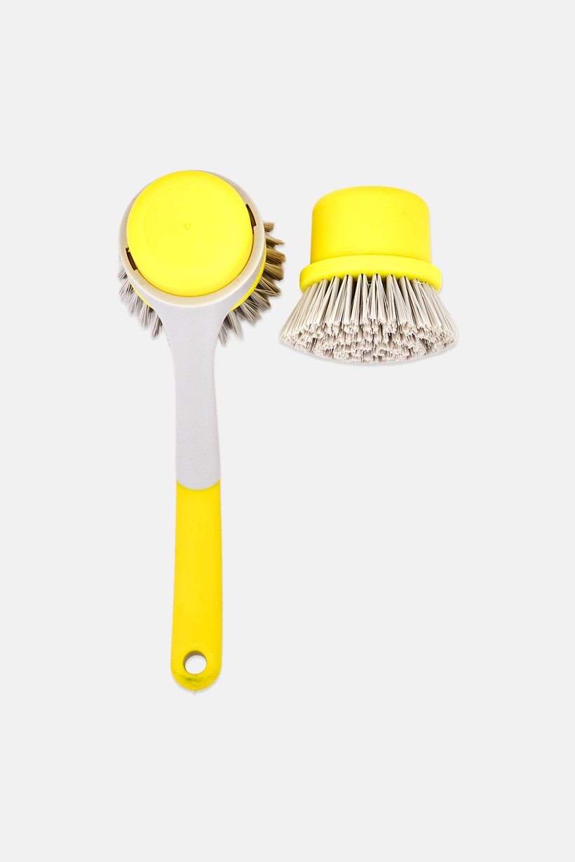2 In 1 Universal Brush with Handle, Yellow