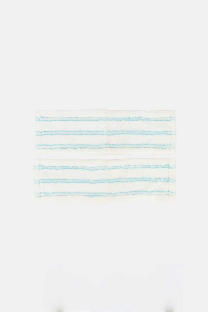 2 Pieces Textured Floor Mop Pads, White