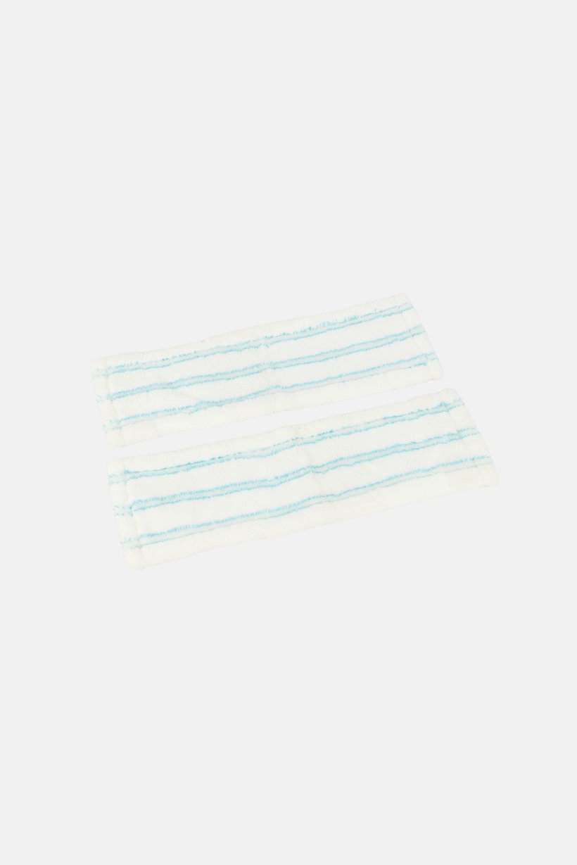 2 Pieces Textured Floor Mop Pads, White