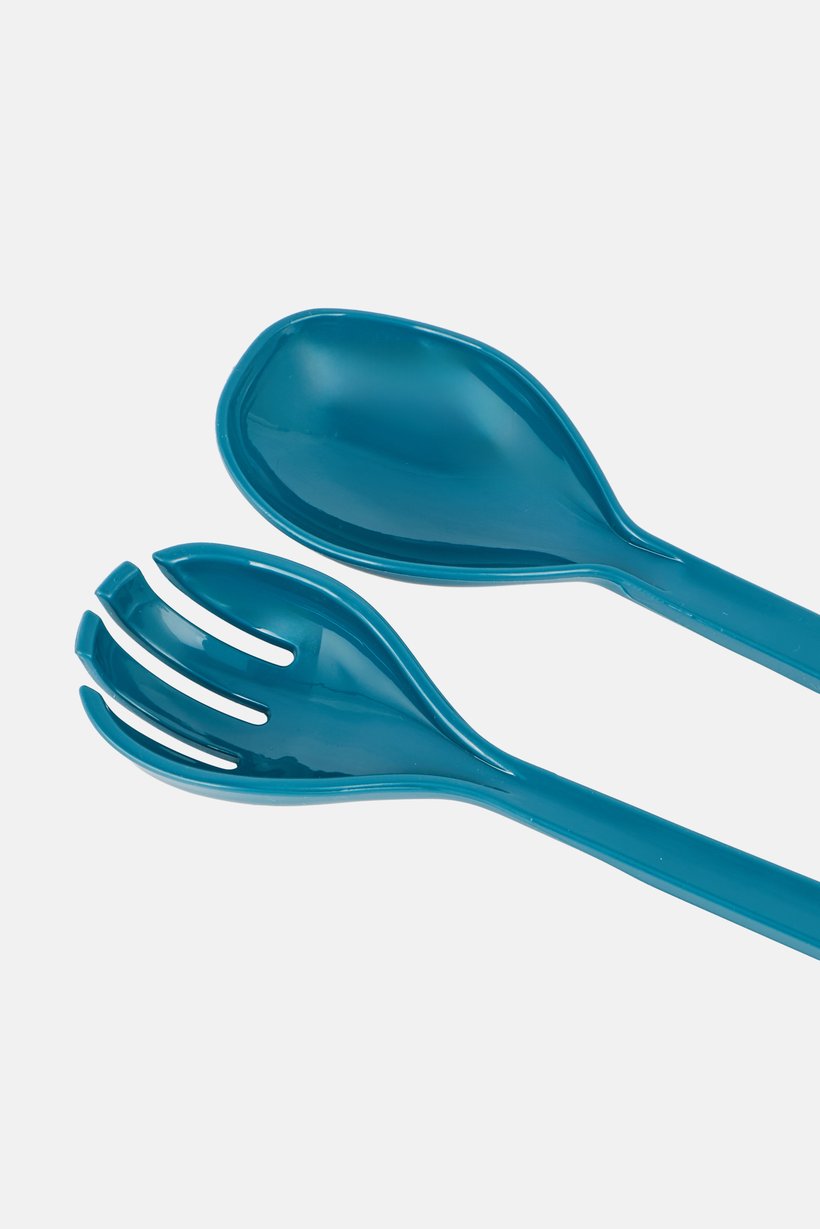 2 Pieces Salad Cutlery Set, Teal Green