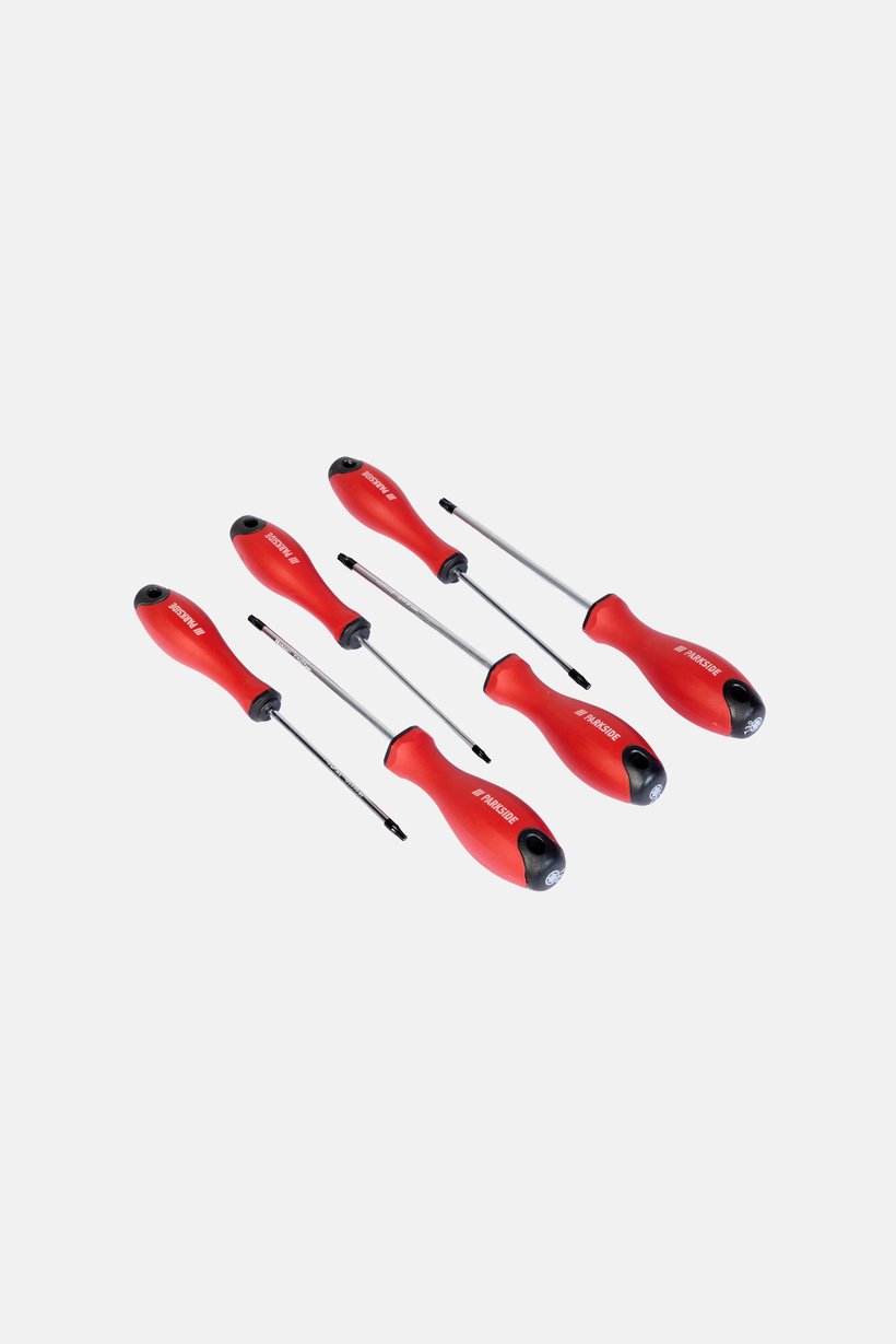 6 Pieces Magnetic Screwdriver Set, Red