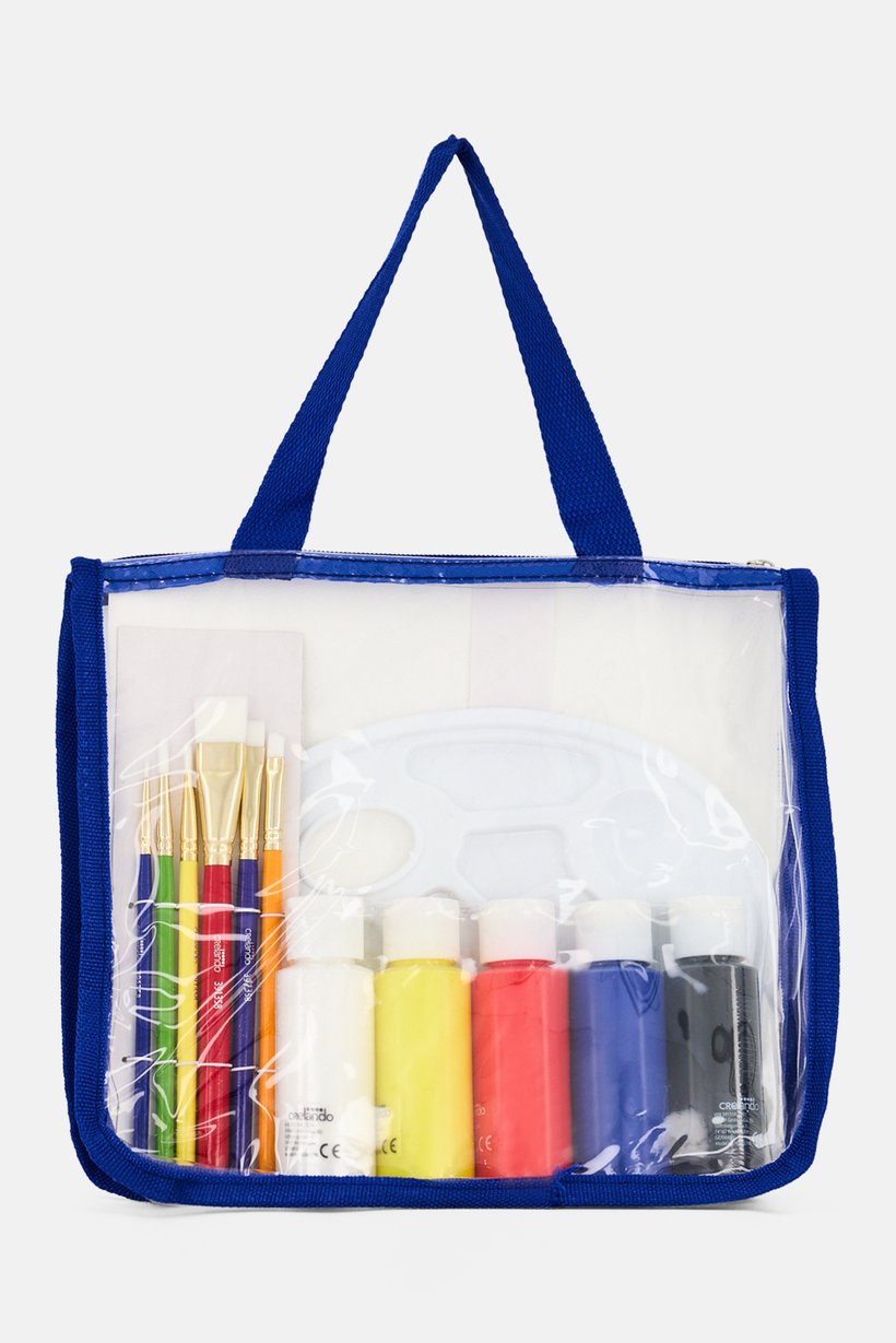Chunky Kids Craft Paint Brushes Set With Palette