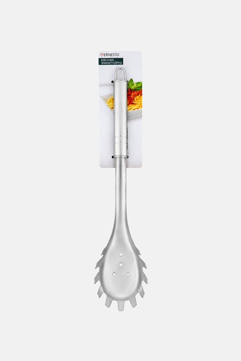 Stainless Steel Spaghetti Spoon, Silver