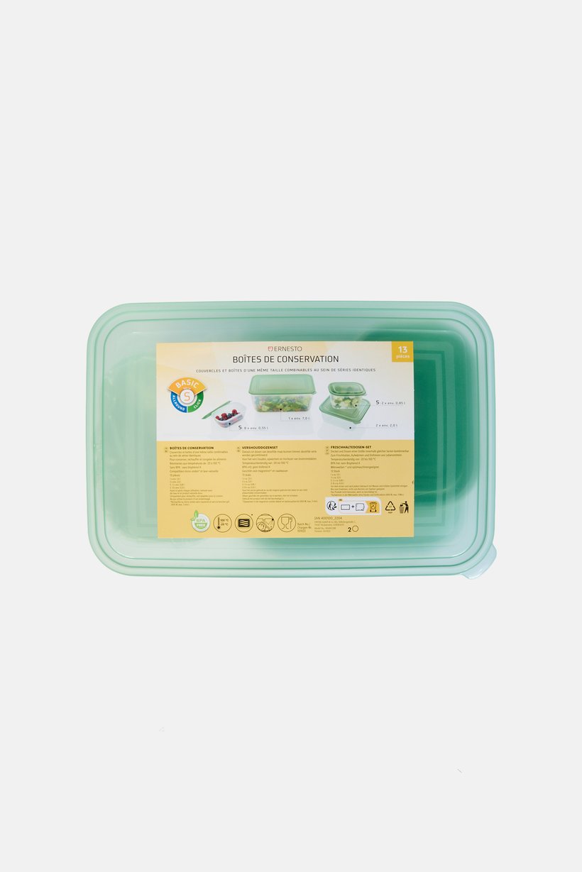 13 Pieces Food Storage Containers Set, Multicolor