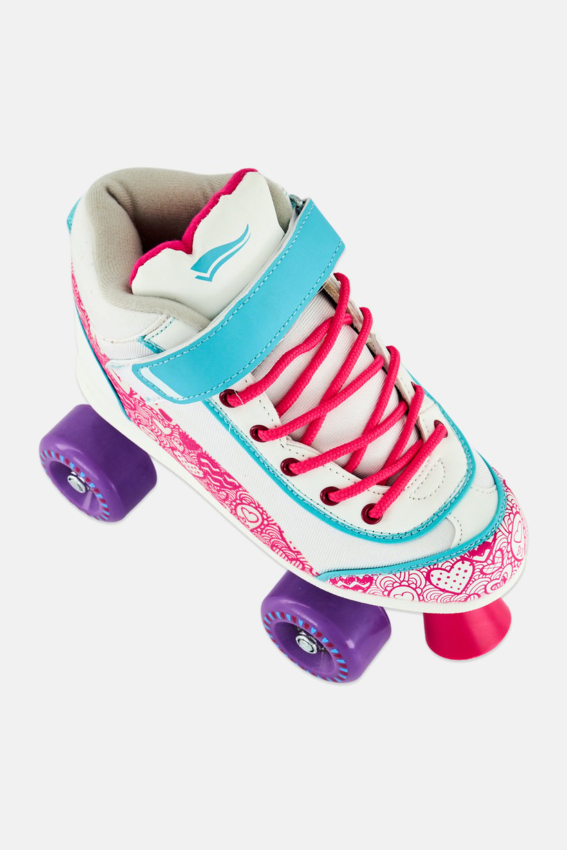 Kids Boy Velcro Closure Skate Boots, Multicolor