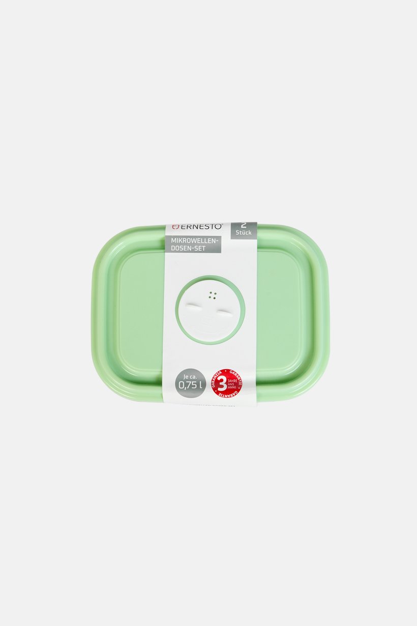 2 Pieces Microwave Box With Lid Set, Multicolor