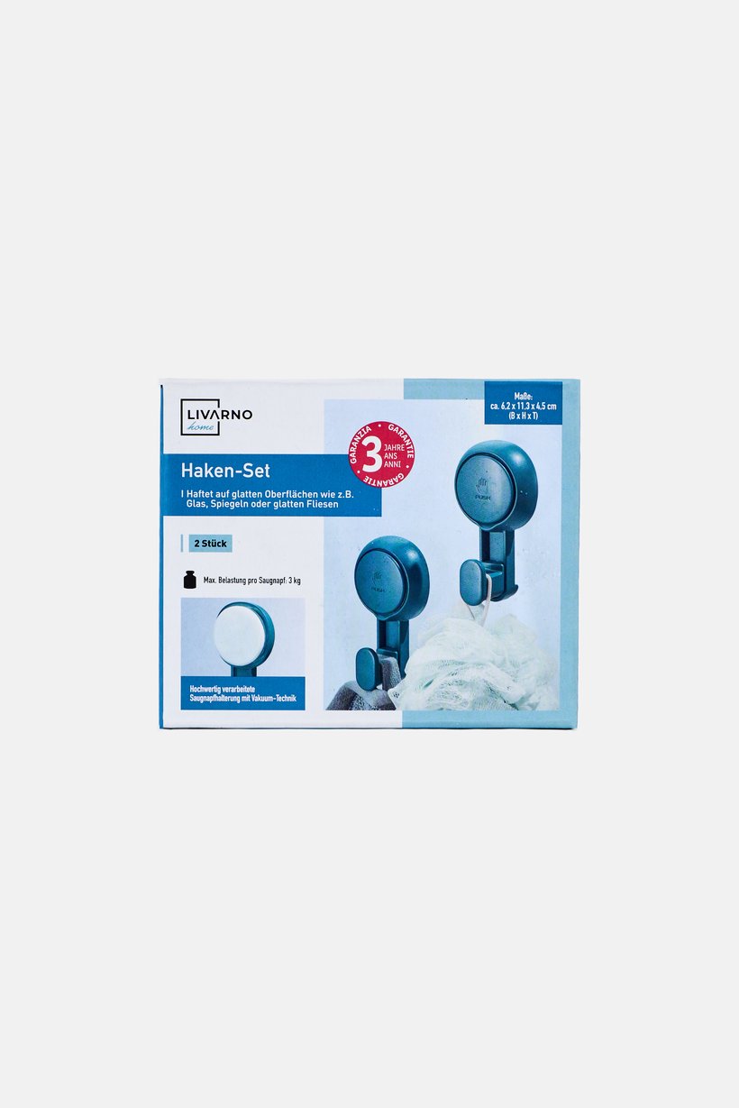 2 Pcs Plastic Wall Stick Holder, Blue