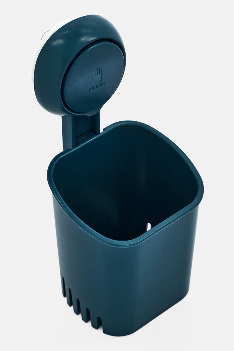 Suction Cup Bathroom Organizer Set, Teal Blue