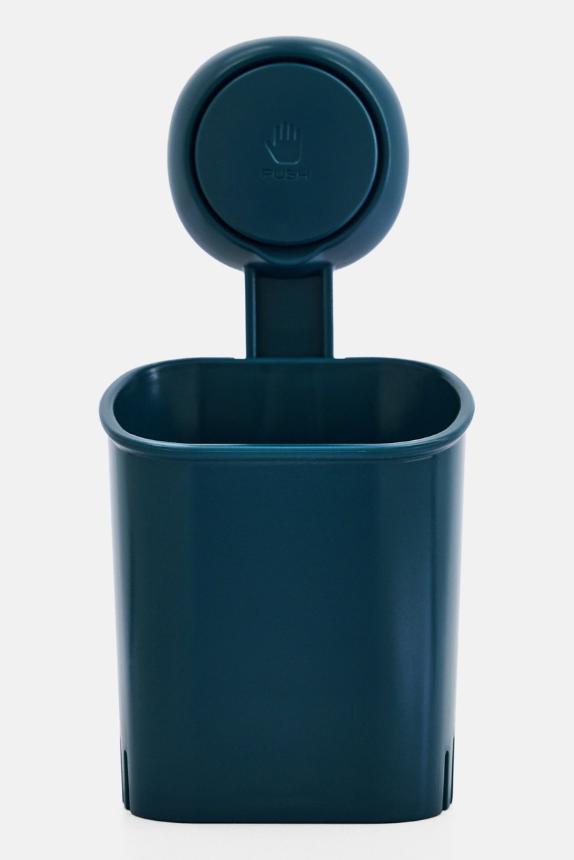 Suction Cup Bathroom Organizer Set, Teal Blue