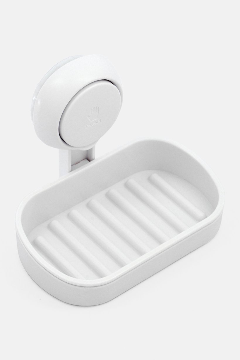 Suction Cup Soap Holder, White