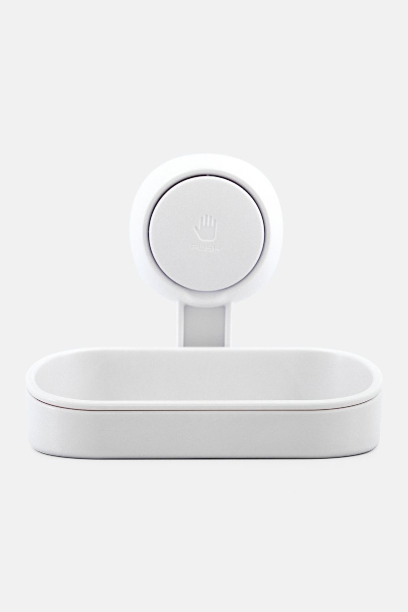 Suction Cup Soap Holder, White