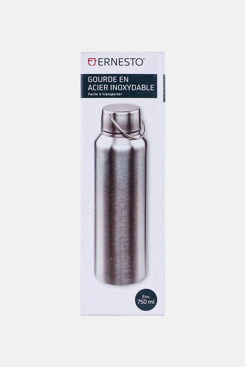 Stainless Steel Water Bottle 750 ml, Silver