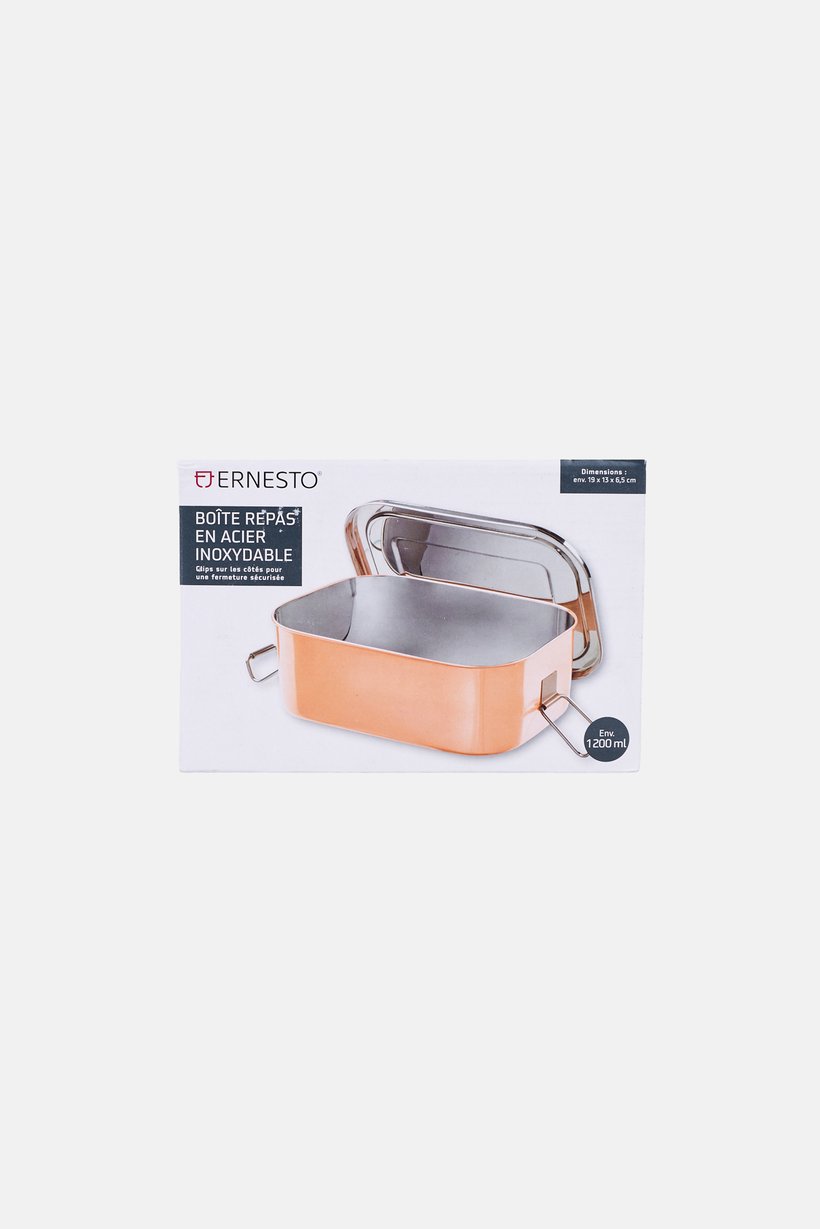Stainless Steel Lunch Box, Orange