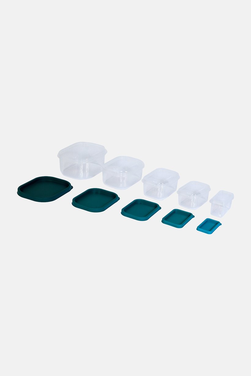5 Pcs Food Storage Box, Green