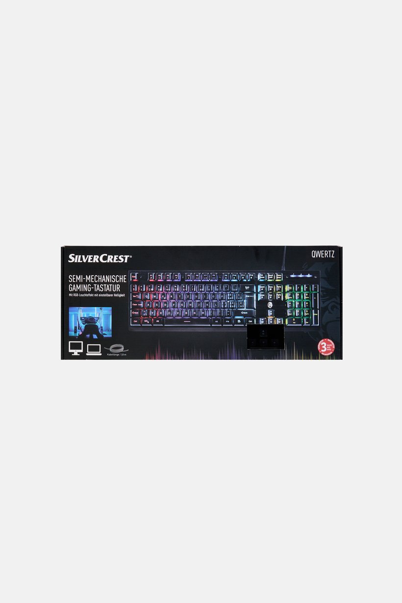 Semi-Mechanical Gaming Keyboard, Black