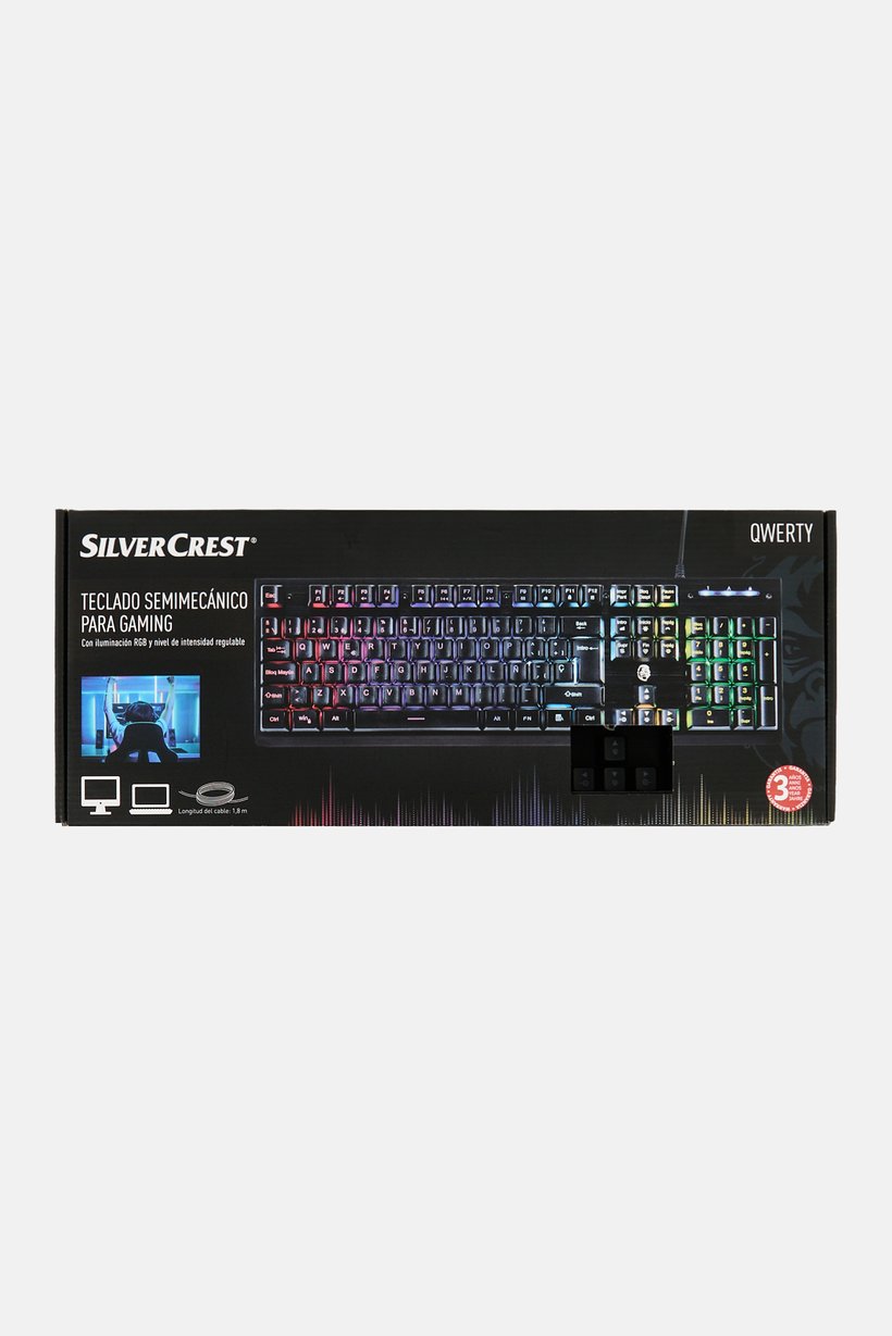 Gaming Keyboard Semi-Mechanical With Backlight, Black