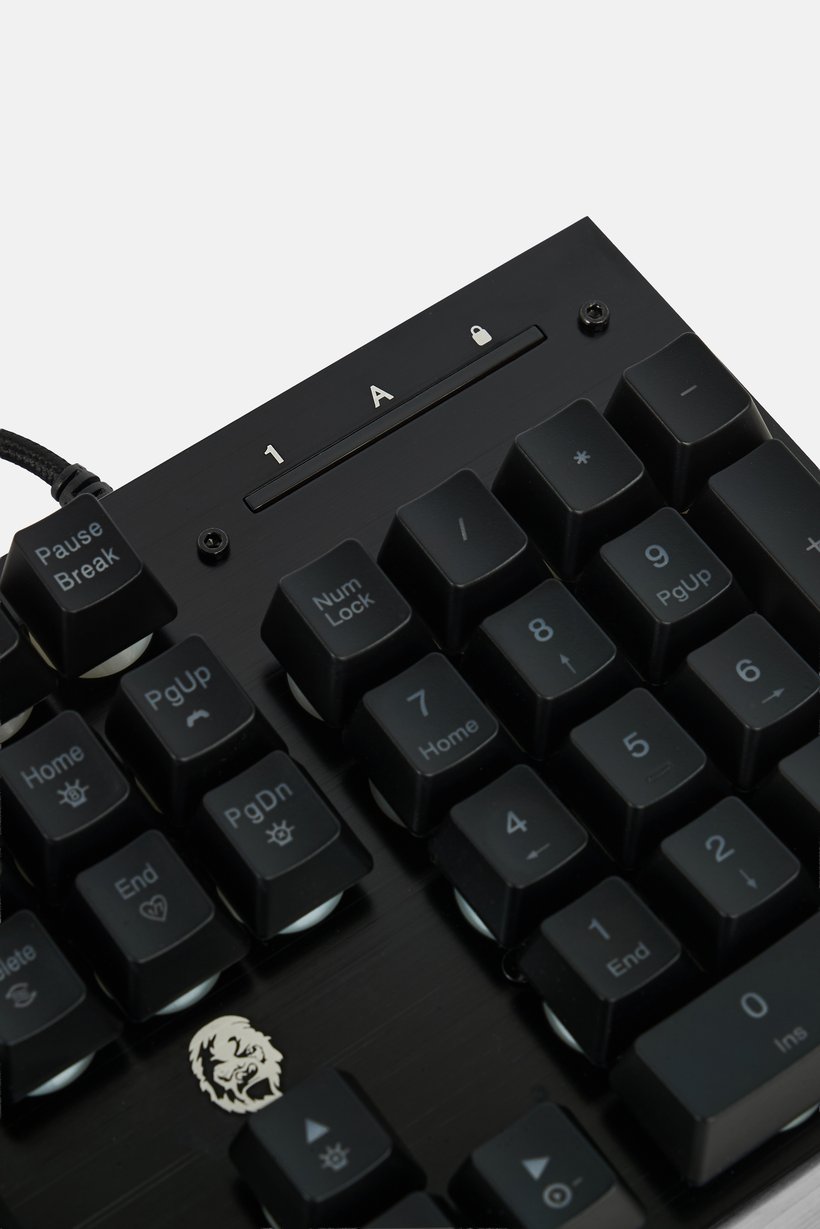 Gaming Keyboard Semi-Mechanical With Backlight, Black