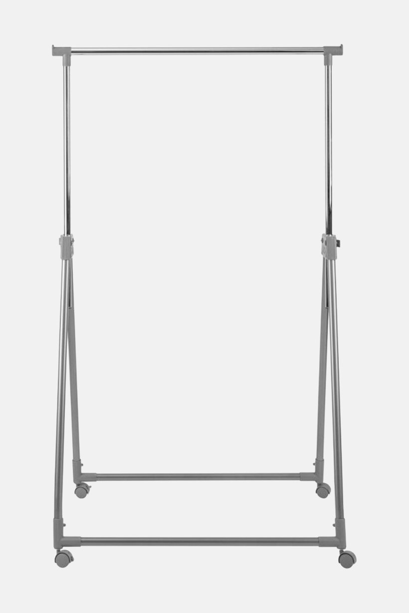 Folding Clothes Rack, Silver