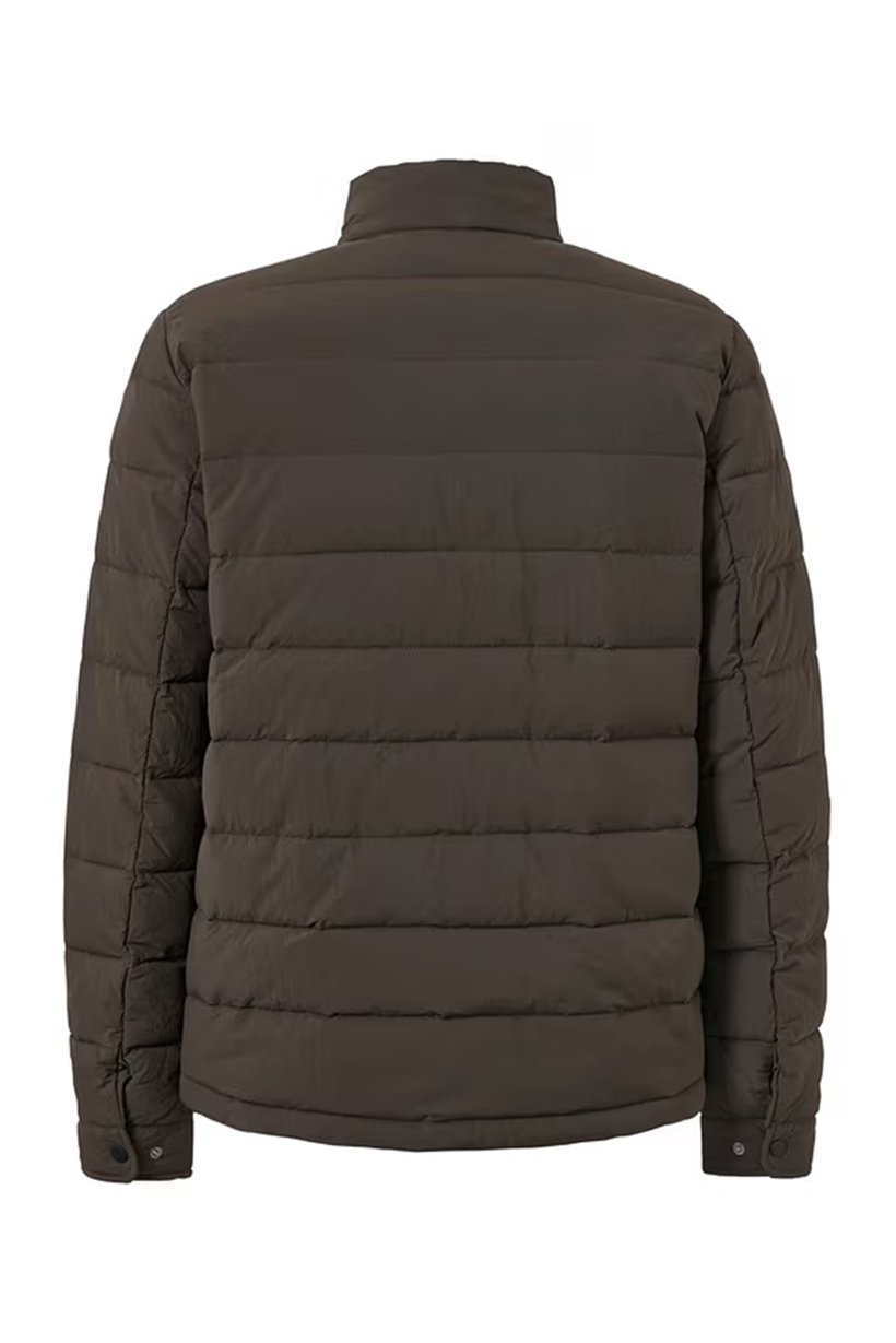 Men Quilted Puffer Jackets, Olive