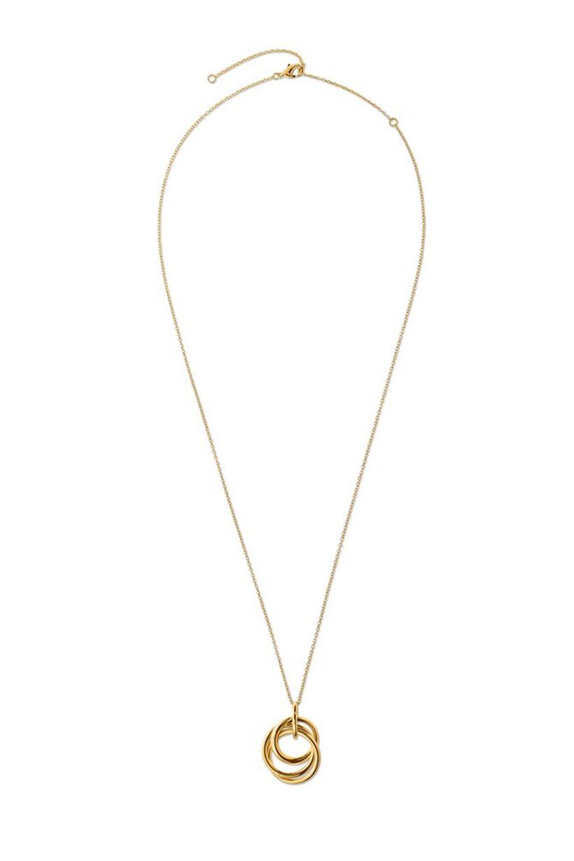 Women Necklace With Intertwined Rings, Gold