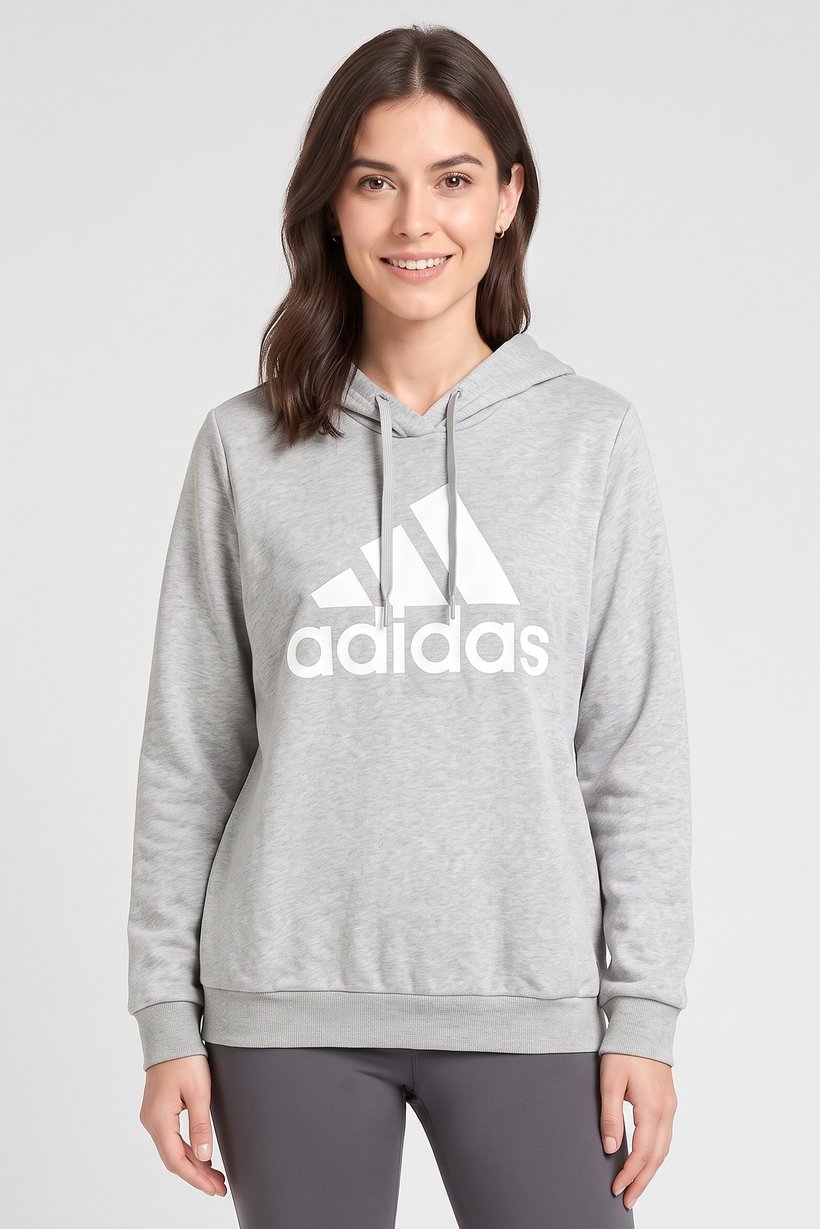 Women Plus Size Long Sleeve Running Hoodie, Light Grey