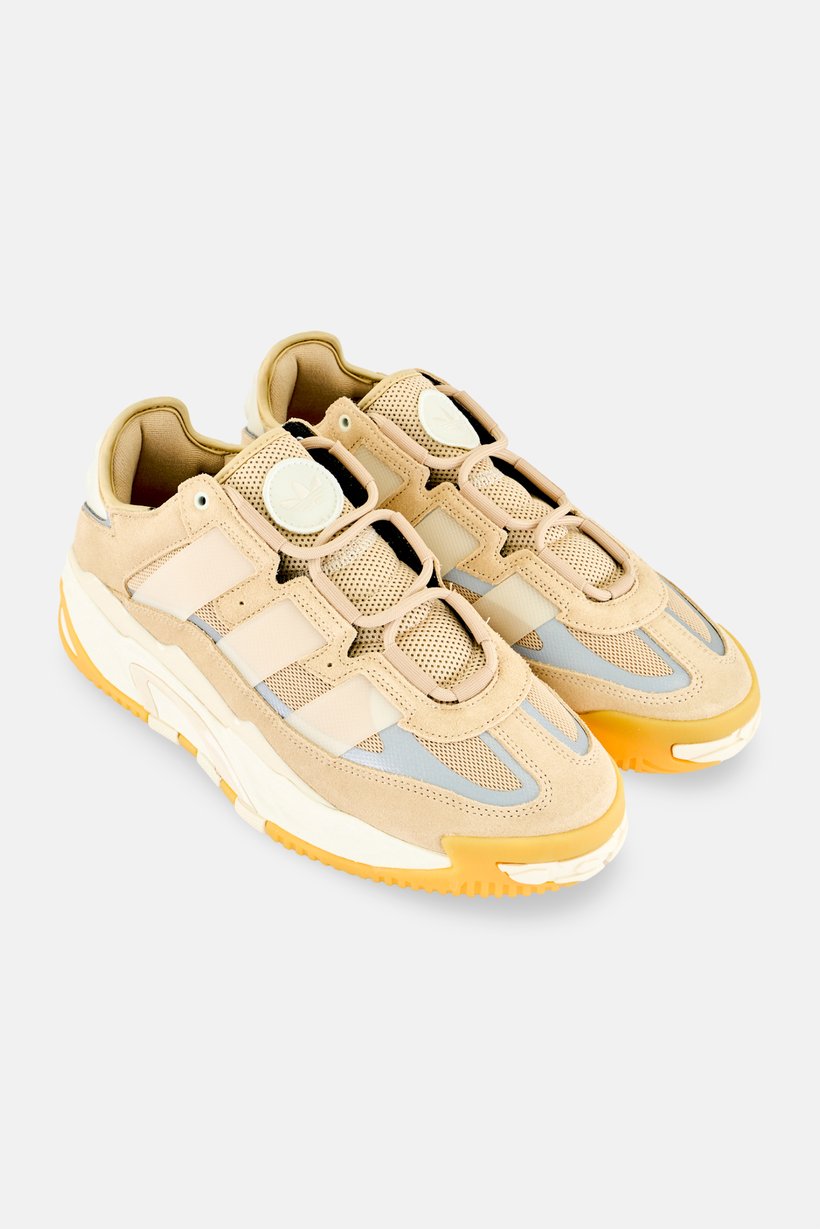 Men NITEBALL Lace Up Closure Outdoor Shoes, Dark Beige