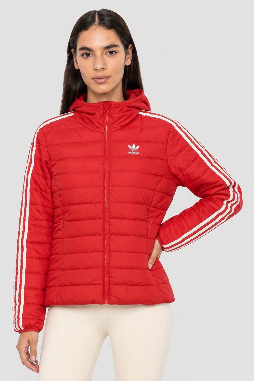 Women Sportswear Fit Long Sleeve Outdoor Jacket, Red