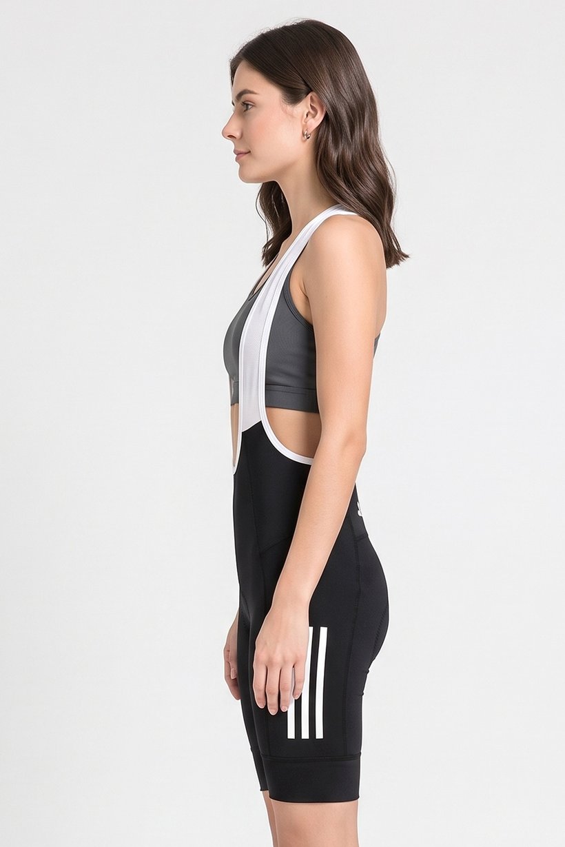 Women Sportswear Fit Cycling Bib Shorts, Black