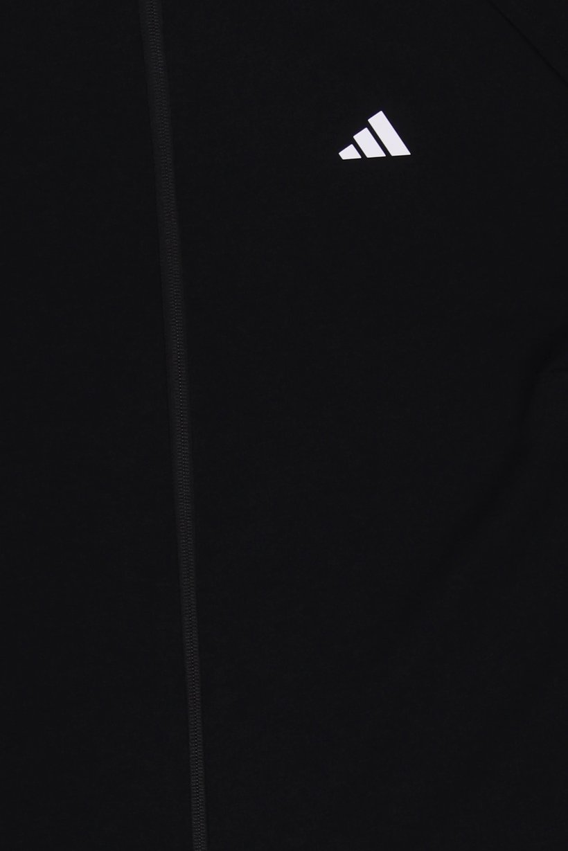Women Plus Size Long Sleeve Training Jacket, Black