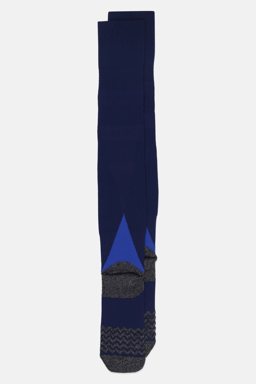 Men 1 Pair Brand Logo Football Knee-High Socks, Navy