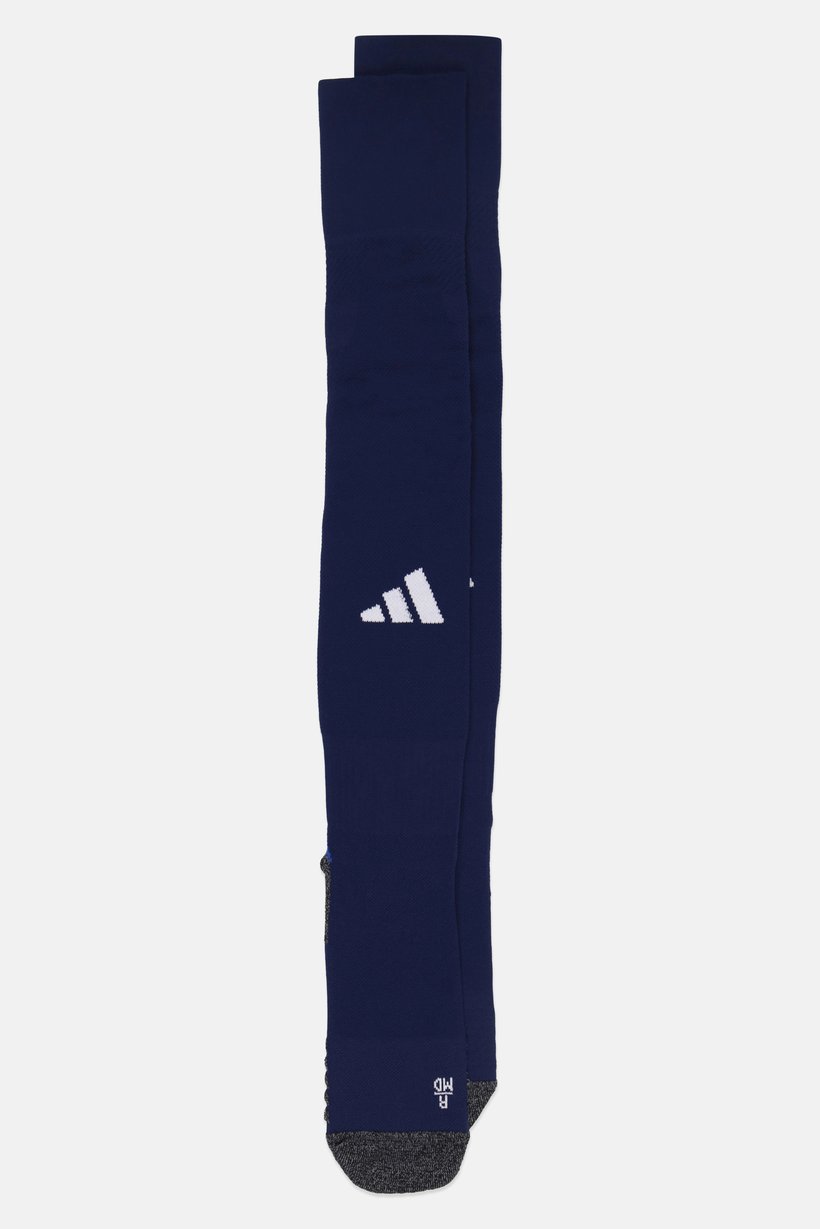 Men 1 Pair Brand Logo Football Knee-High Socks, Navy