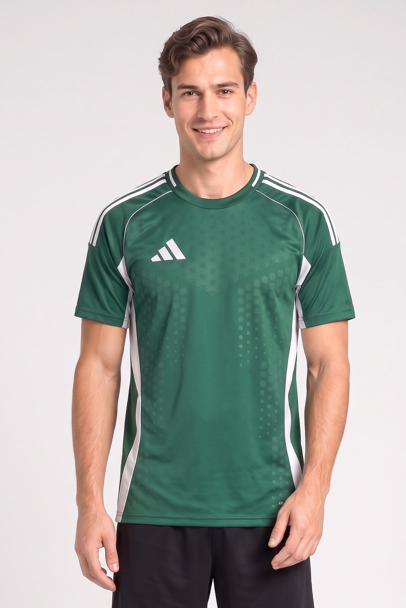 Men Slim Fit Short Sleeve Training T-Shirt, Green