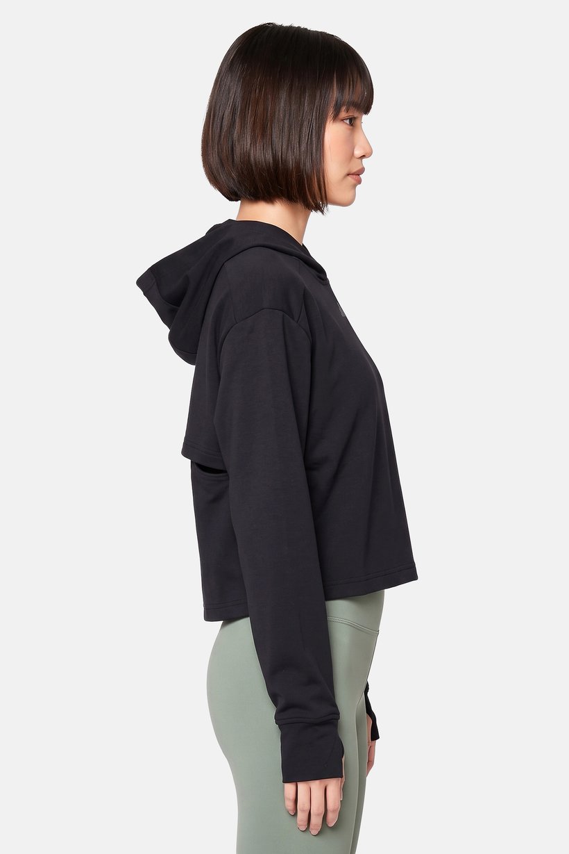 Women Sportswear Fit Long Sleeve Training Sweatshirt, Black